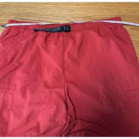 Columbia Mens Red Packable Cargo Shorts With Adjustable Waistband Size M - Picture 10 of 11